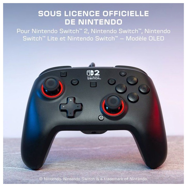 Manette Gaming filaire RGB - TURTLE BEACH - Rematch pour Nintendo Switch 2 - Noir Manette Gaming filaire RGB - TURTLE BEACH - Rematch pour Nintendo Switch 2 - Noir