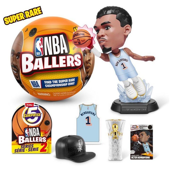 Capsule surprise - Figurine - ZURU - NBA Ballers S2 - Modele aléatoire - Des 3 ans Capsule surprise - Figurine - ZURU - NBA Ballers S2 - Modele aléatoire - Des 3 ans