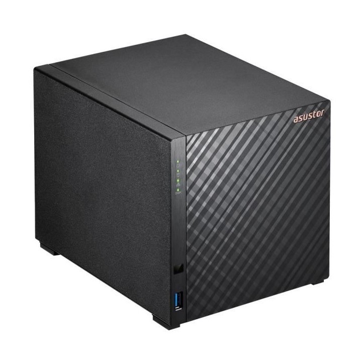 Serveur NAS - ASUSTOR - AS1204T - 4 baies - 1 Go DDR4 Serveur NAS - ASUSTOR - AS1204T - 4 baies - 1 Go DDR4