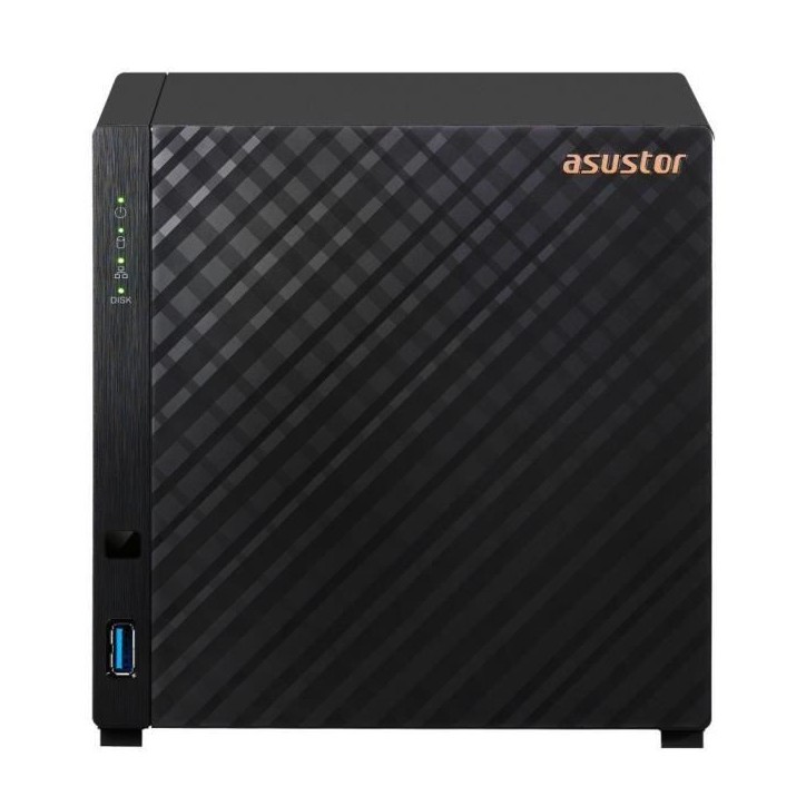 Serveur NAS - ASUSTOR - AS1204T - 4 baies - 1 Go DDR4 Serveur NAS - ASUSTOR - AS1204T - 4 baies - 1 Go DDR4
