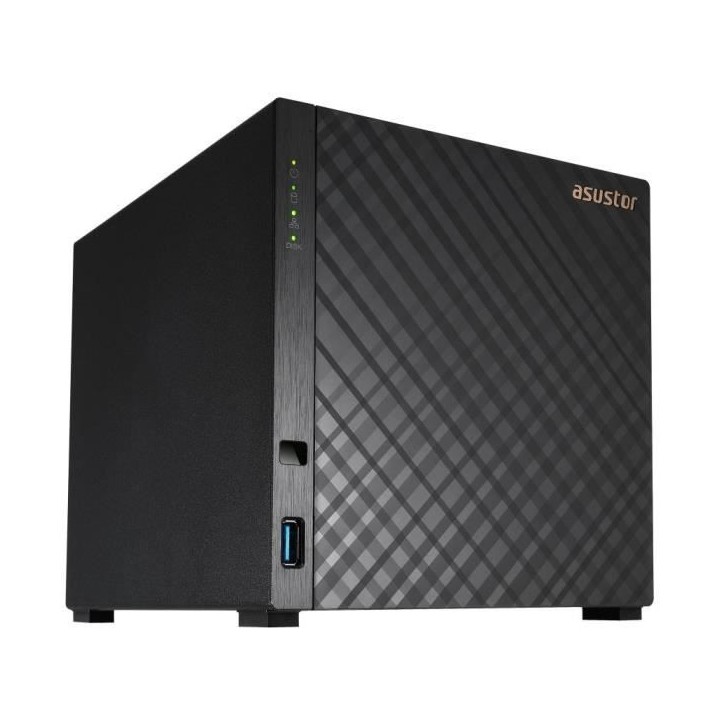 Serveur NAS - ASUSTOR - AS1204T - 4 baies - 1 Go DDR4 Serveur NAS - ASUSTOR - AS1204T - 4 baies - 1 Go DDR4