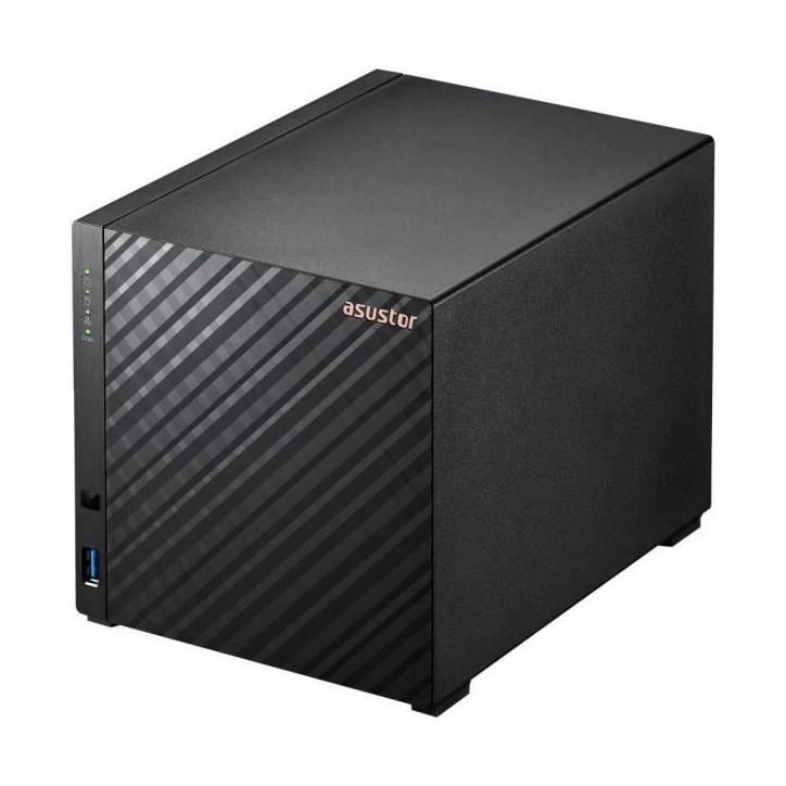 Serveur NAS - ASUSTOR - AS1204T - 4 baies - 1 Go DDR4 Serveur NAS - ASUSTOR - AS1204T - 4 baies - 1 Go DDR4
