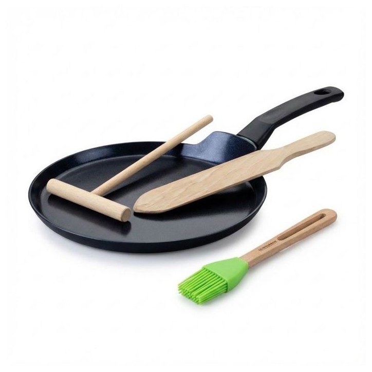 Set chandeleur crepiere - FACKELMANN - BRANDAO - Ø 26 cm - 3 ustensiles Set chandeleur crepiere - FACKELMANN - BRANDAO - Ø 26 cm - 3 ustensiles