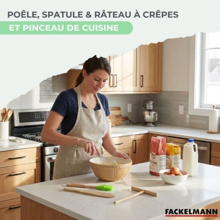 Set chandeleur crepiere - FACKELMANN - BRANDAO - Ø 26 cm - 3 ustensiles