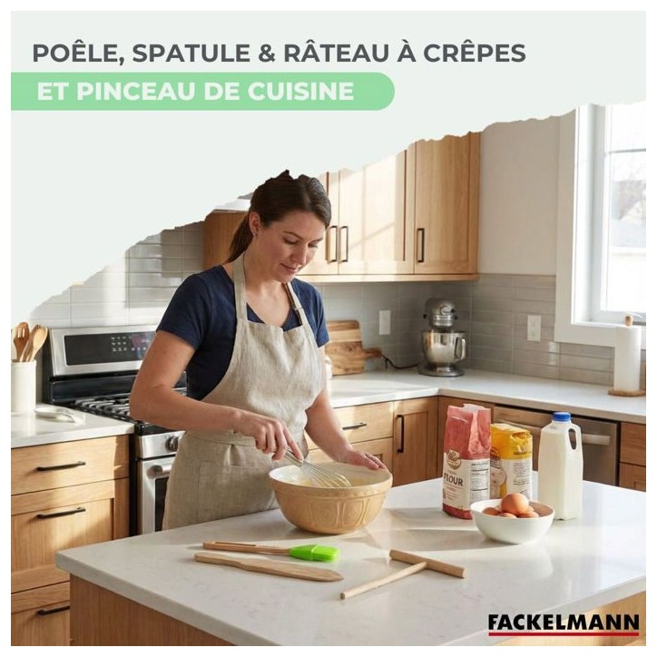 Set chandeleur crepiere - FACKELMANN - BRANDAO - Ø 26 cm - 3 ustensiles Set chandeleur crepiere - FACKELMANN - BRANDAO - Ø 26 cm - 3 ustensiles