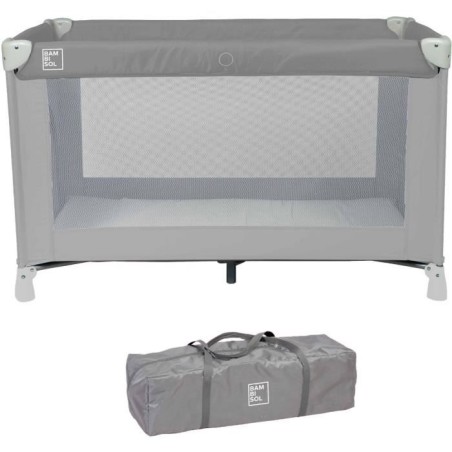 Lit parapluie BAMBISOL 120x60 cm - De la naissance a 3 mois - Matelas