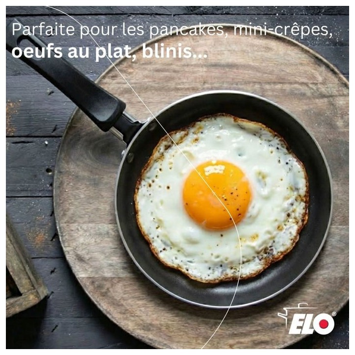 Set 2 mini crepieres - ELO - Ø 14 cm - 1 spatule Jewel de Luxe Set 2 mini crepieres - ELO - Ø 14 cm - 1 spatule Jewel de Luxe