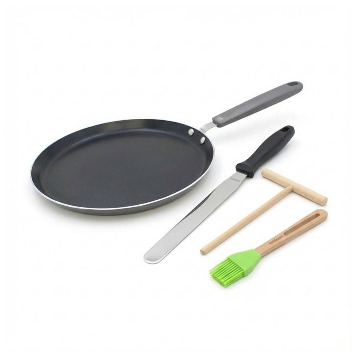 Set chandeleur crepiere - ELO - Ducato - Ø 26 cm - 3 ustensiles Set chandeleur crepiere - ELO - Ducato - Ø 26 cm - 3 ustensiles