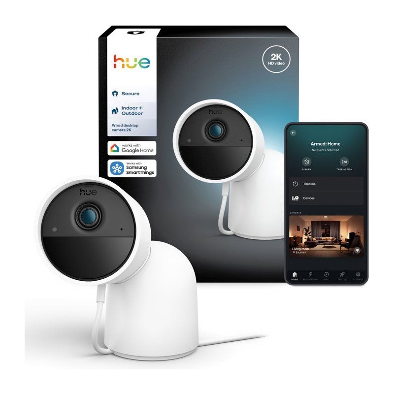 Caméra connectée - Philips Hue - Extérieur - Filaire - Vision noctu