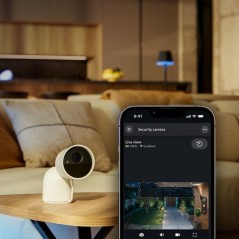 Caméra connectée - Philips Hue - Extérieur - Filaire - Vision nocture - 2K - Blanc
