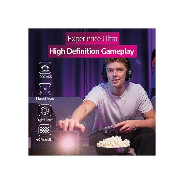Vidéoprojecteur - PHILIPS - Gamepix 900 - 4K UHD - 1 000 lumens ANSI - LED - 120 Vidéoprojecteur - PHILIPS - Gamepix 900 - 4K UHD - 1 000 lumens ANSI - LED - 120