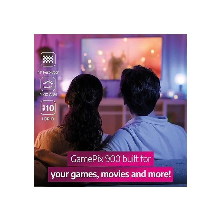 Vidéoprojecteur - PHILIPS - Gamepix 900 - 4K UHD - 1 000 lumens ANSI - LED - 120 Vidéoprojecteur - PHILIPS - Gamepix 900 - 4K UHD - 1 000 lumens ANSI - LED - 120