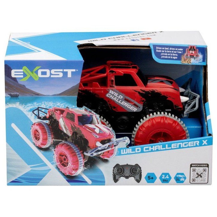 Voiture radiocommandée - EXOST - Wild Challenger X - Echelle 1/20 - 2,4 GHz - Terre & Eau - Des 5 ans