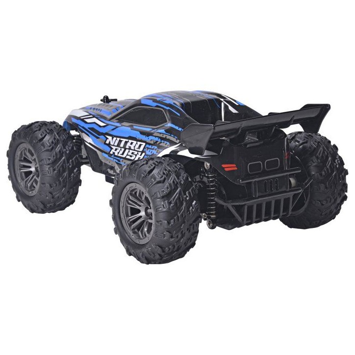 Voiture radiocommandée - 4SPEED - Nitro Rush - Echelle 1/18 - 2,4 GHz - Tout-terrain - Batterie rechargeable - 10 km/h - Des 5