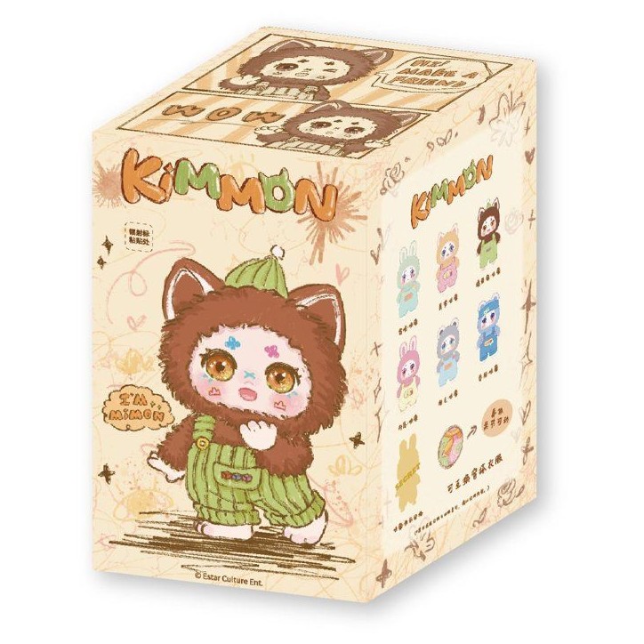 Peluche articulée - KIMMON MIMON - Collectionnable - Porte-clés et tenue amovible - Modele aléatoire - Des 3 ans