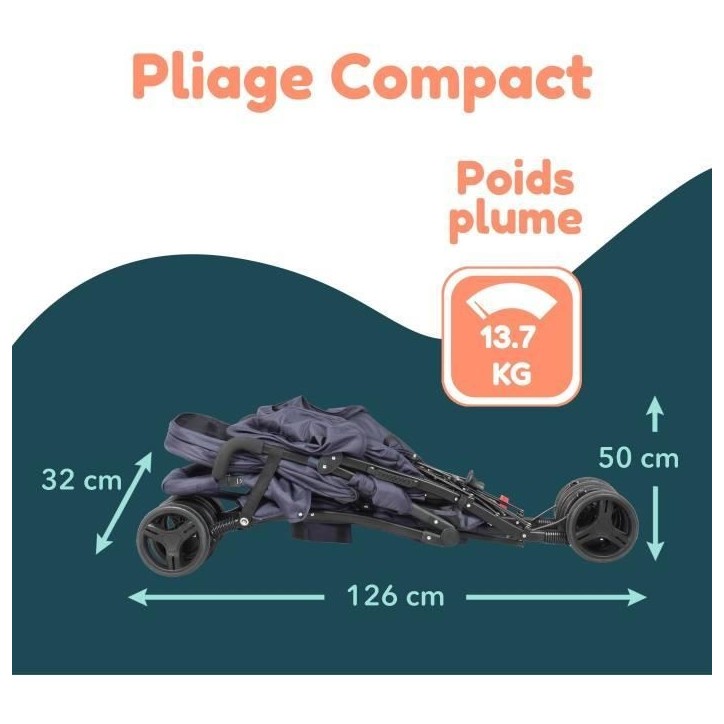 Poussette canne double BAMBISOL - 6-36 mois pour le siege avant (max 15 kg) et de 0-36 mois (max 15 kg) pour le siege arriere Poussette canne double BAMBISOL - 6-36 mois pour le siege avant (max 15 kg) et de 0-36 mois (max 15 kg) pour le siege arriere