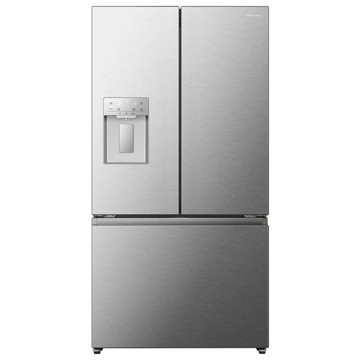Réfrigérateur multi-portes - HISENSE - RF815N4SESE - 634 L - Distributeur d'eau - Classe E - 91,4 x 73 x 178,5 cm - Inox Réfrigérateur multi-portes - HISENSE - RF815N4SESE - 634 L - Distributeur d'eau - Classe E - 91,4 x 73 x 178,5 cm - Inox