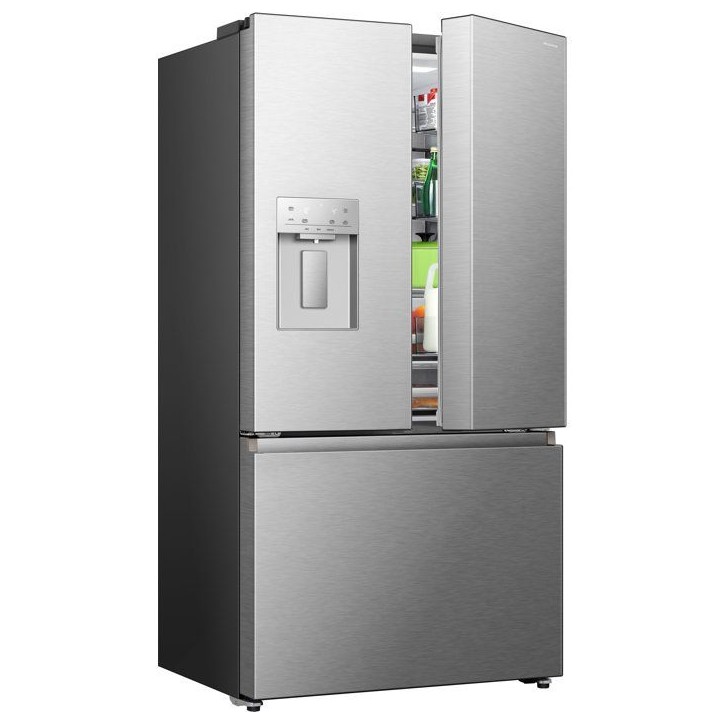 Réfrigérateur multi-portes - HISENSE - RF815N4SESE - 634 L - Distributeur d'eau - Classe E - 91,4 x 73 x 178,5 cm - Inox Réfrigérateur multi-portes - HISENSE - RF815N4SESE - 634 L - Distributeur d'eau - Classe E - 91,4 x 73 x 178,5 cm - Inox