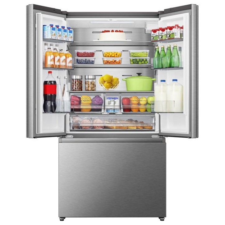 Réfrigérateur multi-portes - HISENSE - RF815N4SESE - 634 L - Distributeur d'eau - Classe E - 91,4 x 73 x 178,5 cm - Inox Réfrigérateur multi-portes - HISENSE - RF815N4SESE - 634 L - Distributeur d'eau - Classe E - 91,4 x 73 x 178,5 cm - Inox
