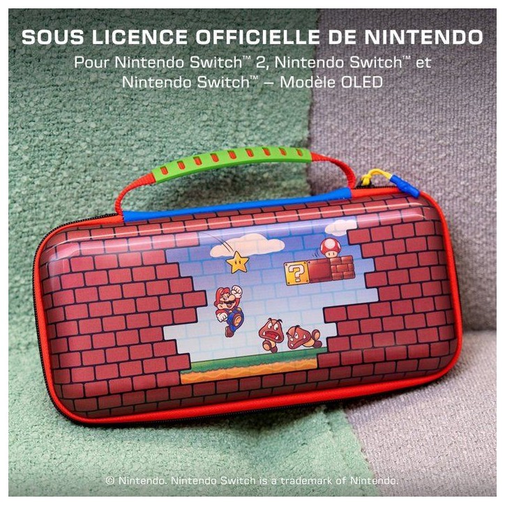 Etui de voyage PlayTrek - Turtle Beach - Mario Bricks - Nintendo Switch 2 Etui de voyage PlayTrek - Turtle Beach - Mario Bricks - Nintendo Switch 2