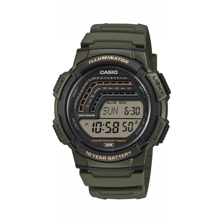 Montre - CASIO - WS-1800 - Mixte - Vert - Quartz - Digital Montre - CASIO - WS-1800 - Mixte - Vert - Quartz - Digital