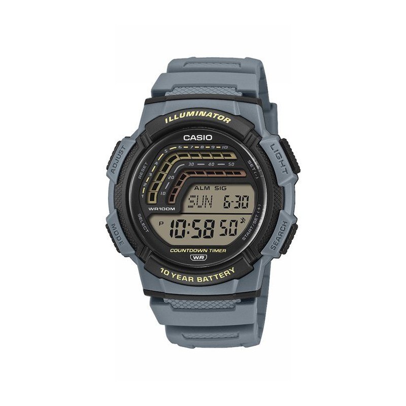 Montre - CASIO - WS-1800 - Mixte - Bleu - Quartz - Digital