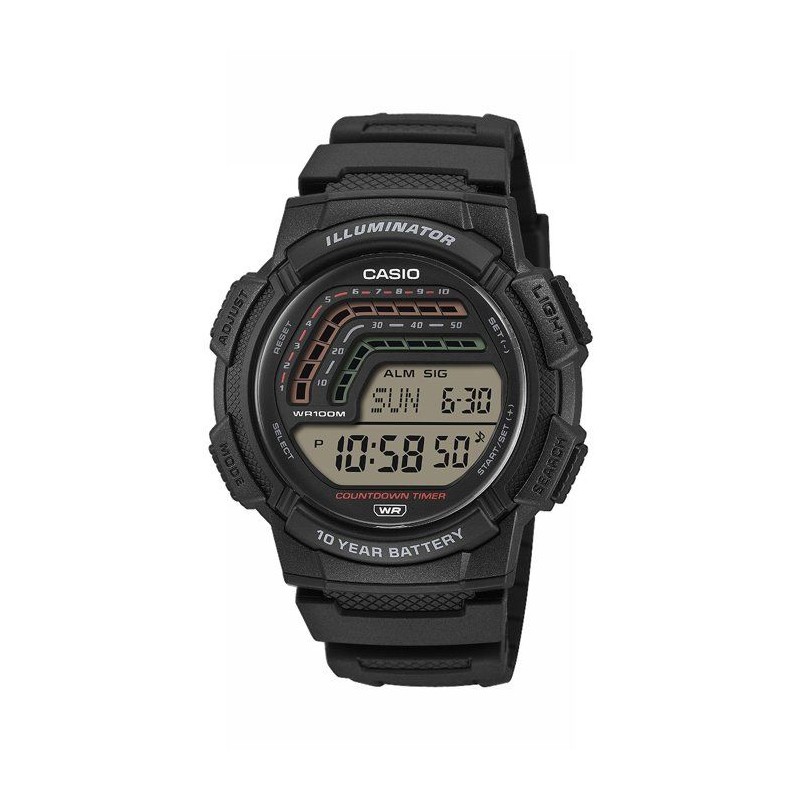 Montre - CASIO - WS-1800 - Mixte - Noir - Quartz - Digital