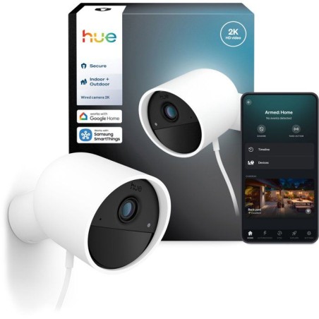 Caméra connectée - Philips Hue - Extérieur - Filaire - Vision noctu