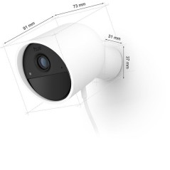 Caméra connectée - Philips Hue - Extérieur - Filaire - Vision noctu