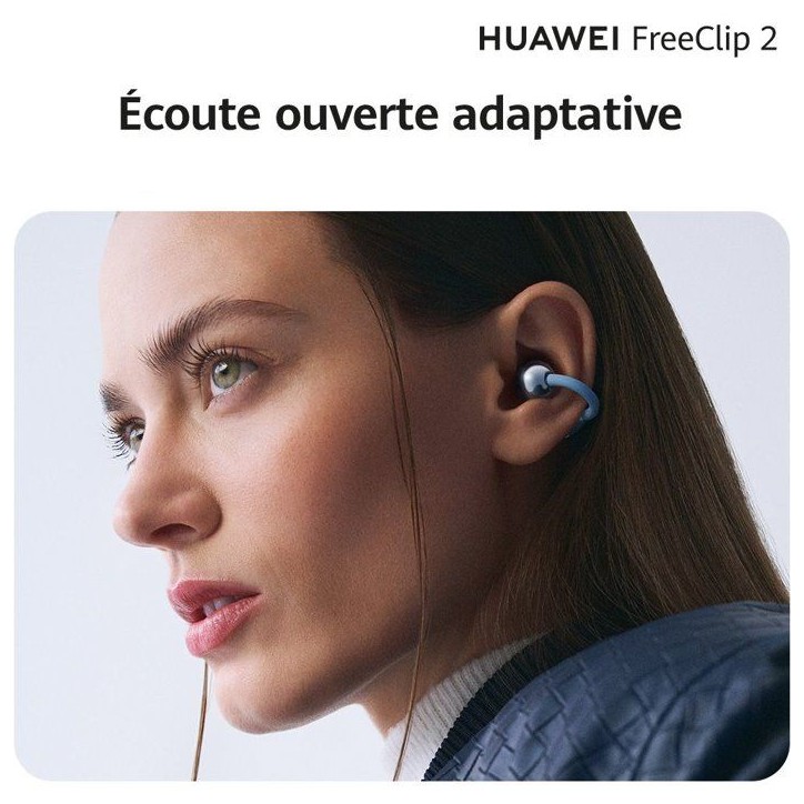 Ecouteurs sans fil - HUAWEI - Freeclip 2 - Bleu Ecouteurs sans fil - HUAWEI - Freeclip 2 - Bleu