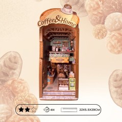 Book Nook - Kit DIY a construire Maquette 3D Serre Livre - Boulangerie
