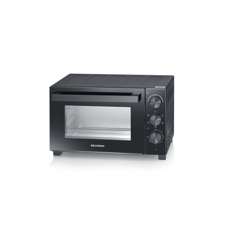 Mini four électrique - SEVERIN - TO 2075 - Chaleur tournante - 1500 W - 30 L - Noir Mini four électrique - SEVERIN - TO 2075 - Chaleur tournante - 1500 W - 30 L - Noir