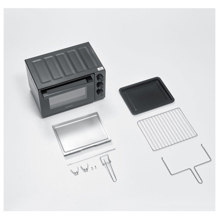 Mini four électrique - SEVERIN - TO 2075 - Chaleur tournante - 1500 W - 30 L - Noir Mini four électrique - SEVERIN - TO 2075 - Chaleur tournante - 1500 W - 30 L - Noir