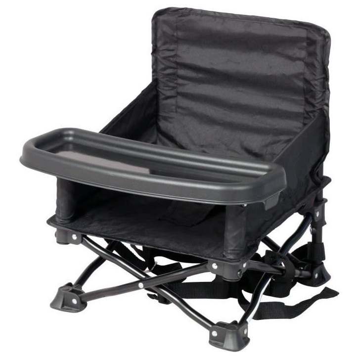 Rehausseur de chaise - BAMBISOL - 6/35 mois - Evolutif en chaise enfant 3/5 ans - Pliable - Noir