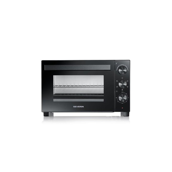 Mini four électrique - SEVERIN - TO 2075 - Chaleur tournante - 1500 W - 30 L - Noir Mini four électrique - SEVERIN - TO 2075 - Chaleur tournante - 1500 W - 30 L - Noir