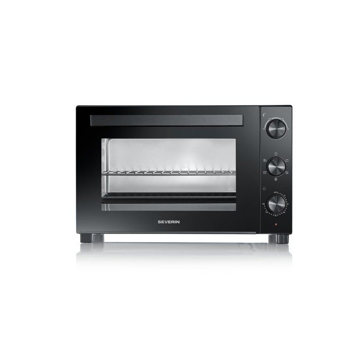 Mini four électrique - SEVERIN - TO 2076 - Chaleur tournante - 1800 W - 46 L - Noir Mini four électrique - SEVERIN - TO 2076 - Chaleur tournante - 1800 W - 46 L - Noir