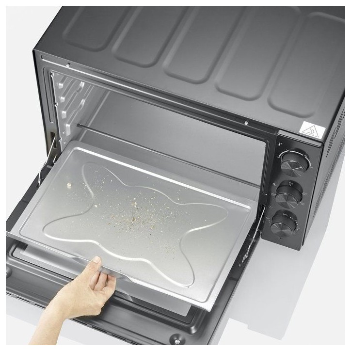Mini four électrique - SEVERIN - TO 2076 - Chaleur tournante - 1800 W - 46 L - Noir Mini four électrique - SEVERIN - TO 2076 - Chaleur tournante - 1800 W - 46 L - Noir