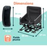 Rehausseur de chaise - BAMBISOL - 6/35 mois - Evolutif en chaise enfan