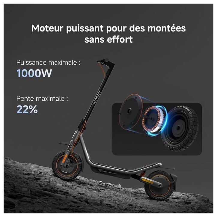 Trottinette électrique - Xiaomi - Electric Scooter 6 Pro - 1000 W max - 12 - Autonomie 70 km - Vitesse max 25km/h - Noir Trottinette électrique - Xiaomi - Electric Scooter 6 Pro - 1000 W max - 12 - Autonomie 70 km - Vitesse max 25km/h - Noir