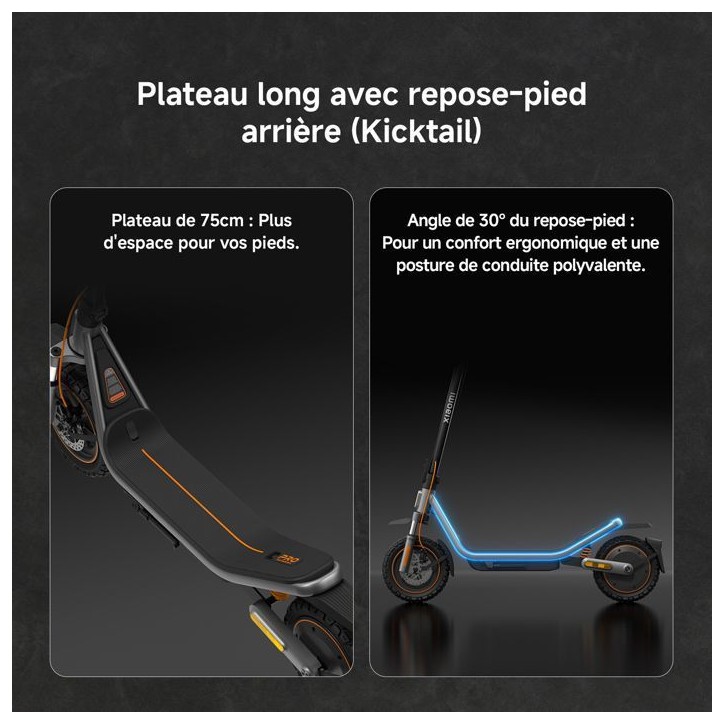 Trottinette électrique - Xiaomi - Electric Scooter 6 Pro - 1000 W max - 12 - Autonomie 70 km - Vitesse max 25km/h - Noir Trottinette électrique - Xiaomi - Electric Scooter 6 Pro - 1000 W max - 12 - Autonomie 70 km - Vitesse max 25km/h - Noir