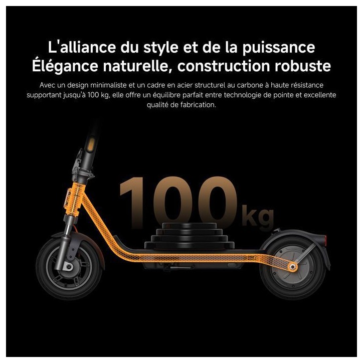 Trottinette électrique - Xiaomi - Electric Scooter 6 Lite - 500 W max - 10 - Autonomie 25 km - Vitesse max 25km/h - Noir