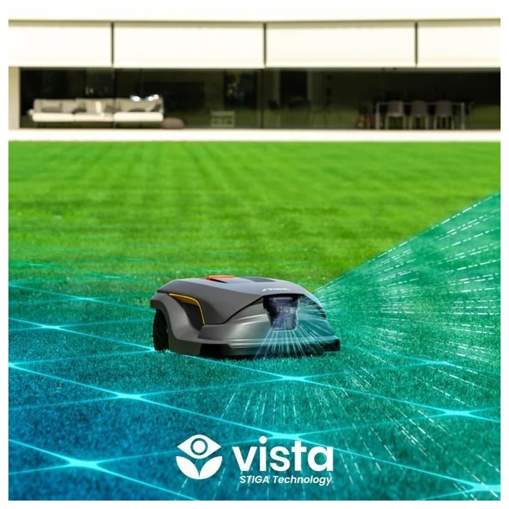 Robot tondeuse - STIGA - A 50V - Surface 5000 m² - Gestion 30 zones - Pentes 50% - Caméra IA Robot tondeuse - STIGA - A 50V - Surface 5000 m² - Gestion 30 zones - Pentes 50% - Caméra IA