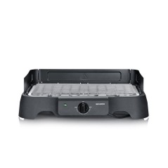 Barbecue électrique de table - SEVERIN - PG8593 - 2000 W - Surface de cuisson 38 x 22 cm - Grille Inox - Thermostat réglable -