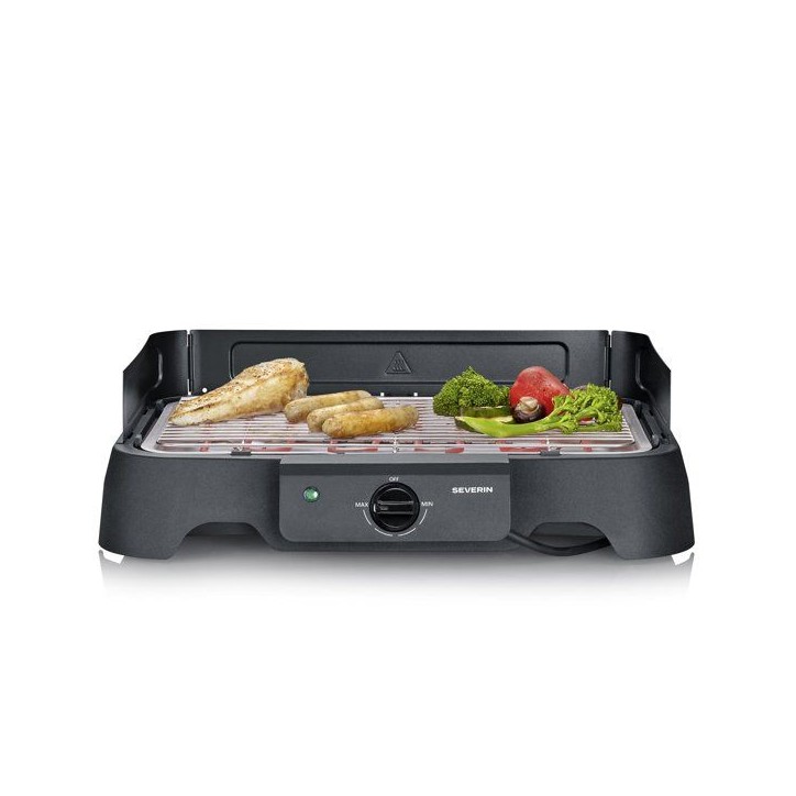 Barbecue électrique de table - SEVERIN - PG8593 - 2000 W - Surface de cuisson 38 x 22 cm - Grille Inox - Thermostat réglable - Barbecue électrique de table - SEVERIN - PG8593 - 2000 W - Surface de cuisson 38 x 22 cm - Grille Inox - Thermostat réglable -