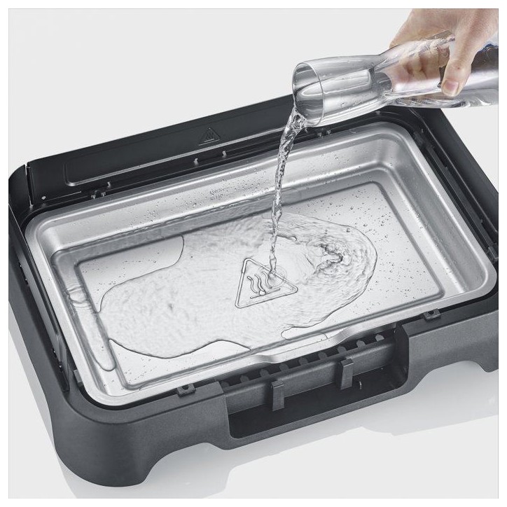 Barbecue électrique de table - SEVERIN - PG8593 - 2000 W - Surface de cuisson 38 x 22 cm - Grille Inox - Thermostat réglable - Barbecue électrique de table - SEVERIN - PG8593 - 2000 W - Surface de cuisson 38 x 22 cm - Grille Inox - Thermostat réglable -