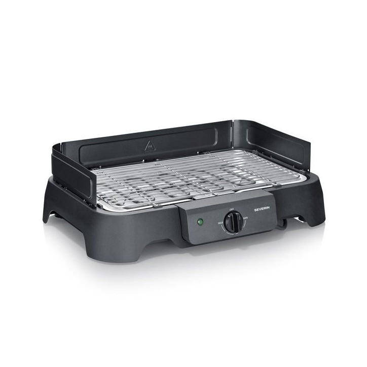 Barbecue électrique de table - SEVERIN - PG8593 - 2000 W - Surface de cuisson 38 x 22 cm - Grille Inox - Thermostat réglable - Barbecue électrique de table - SEVERIN - PG8593 - 2000 W - Surface de cuisson 38 x 22 cm - Grille Inox - Thermostat réglable -