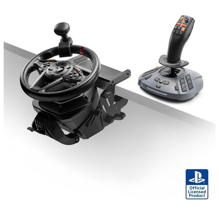 Pack Volant + Pédalier - THRUSTMASTER - T128 SimTask Farming - Compatible PC et PS5 - Noir Pack Volant + Pédalier - THRUSTMASTER - T128 SimTask Farming - Compatible PC et PS5 - Noir