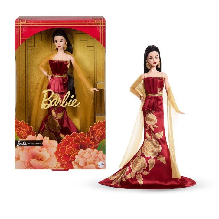 Poupée - MATTEL - LUNAR NEW YEAR BARBIE DOLL - Nouvel An lunaire - Rouge - Barbie Poupée - MATTEL - LUNAR NEW YEAR BARBIE DOLL - Nouvel An lunaire - Rouge - Barbie