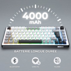 Clavier mécanique gamer - PBT double injection - THE G-LAB - KEYZ Eli