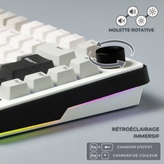 Clavier mécanique gamer - PBT double injection - THE G-LAB - KEYZ Eli